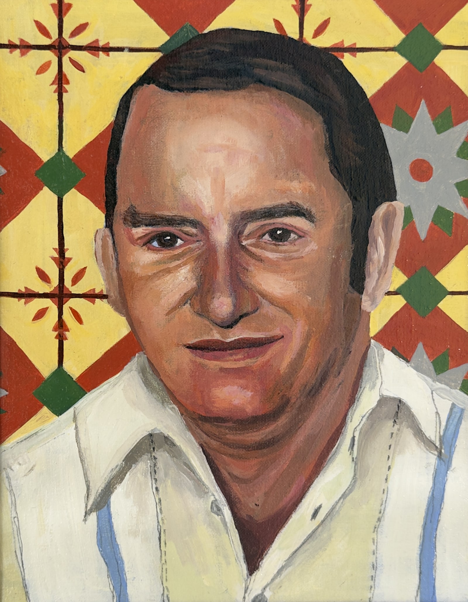 Portrait painting of Tony.